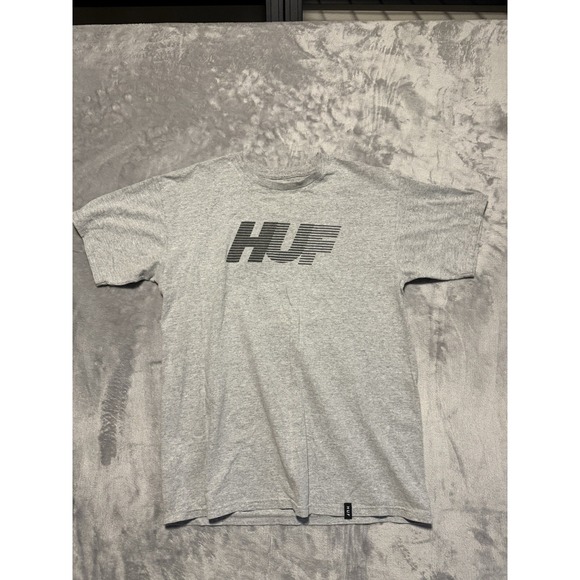 HUF Other - HUF Gray Adult Medium Classic Skater Graphic Tee Shirt Cotton Logo
